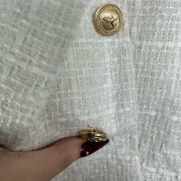 Commense Old Money Aesthetics Tweed Blazer XS NWT - Picture 8 of 9